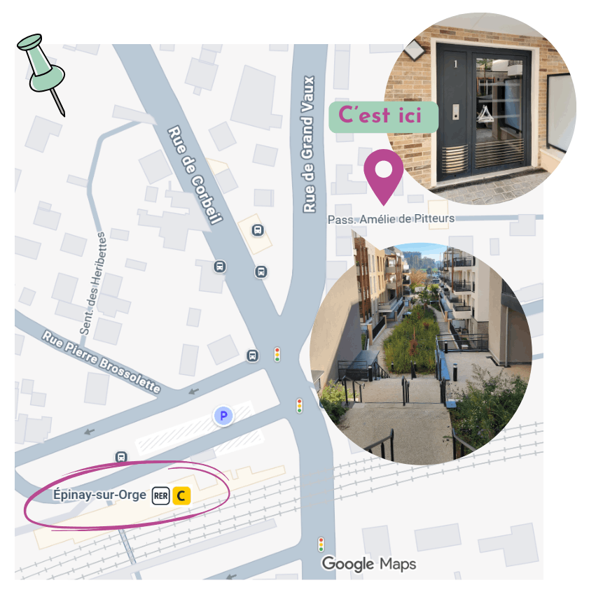 Accès au Cabinet Kreavie kinésiologie. Kinésiologue Essonne 91 - Céline Grémont - Kinésiologie et bien-être à Epinay-sur-Orge